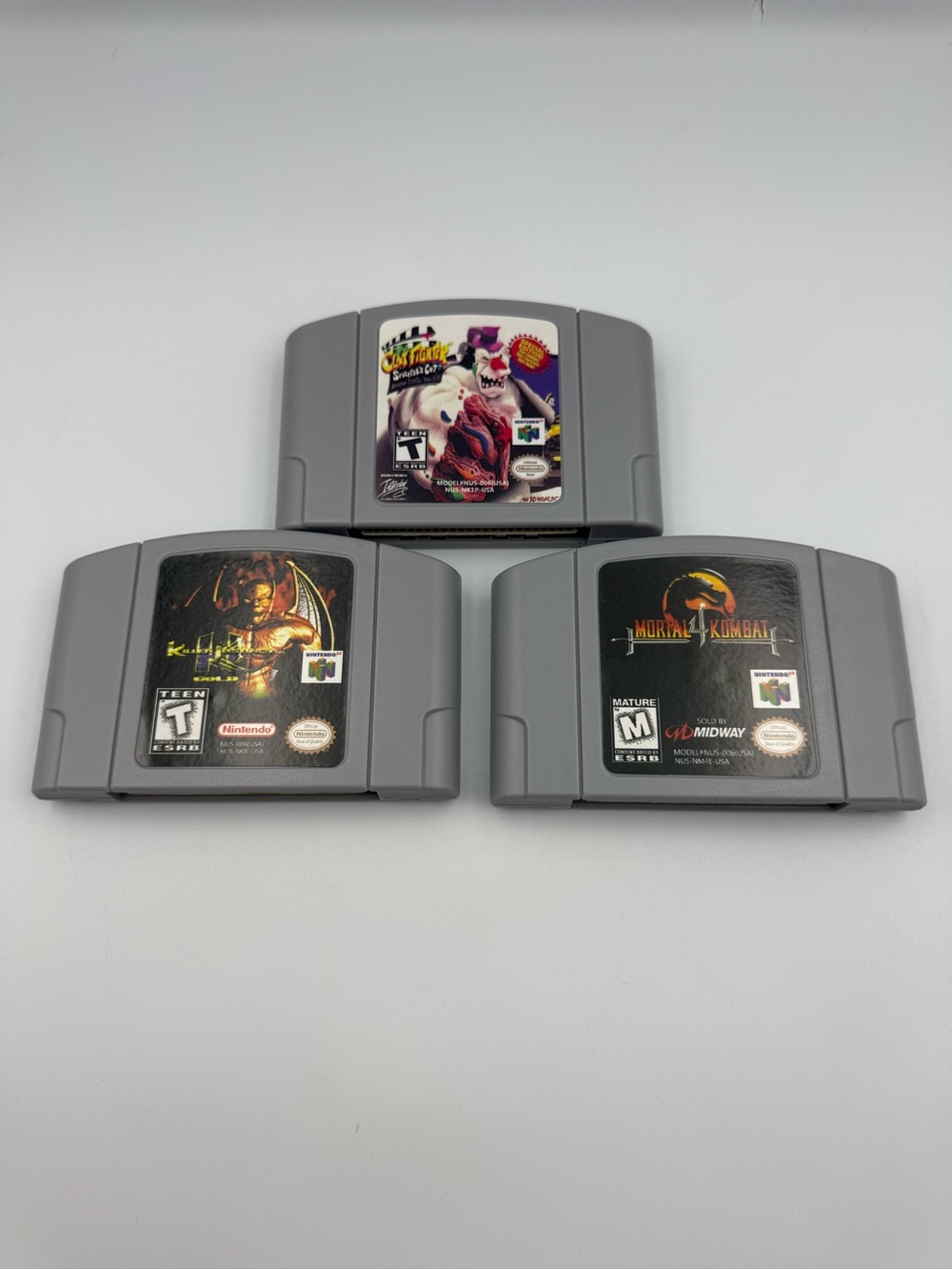 N64 Fighting Games Bundle – Mortal Kombat 4, Killer Instinct Gold & ClayFighter